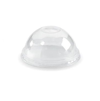 Clear PET Plastic Dome Lid X-Slot Cup