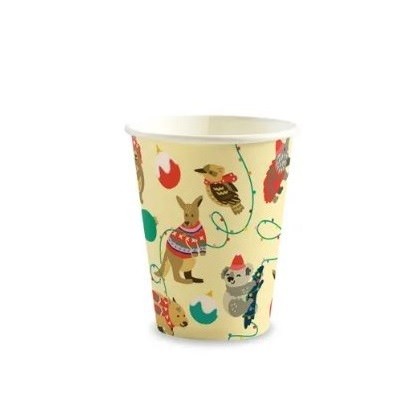 BioCup Christmas Series Paper Compostable Coffee Cups