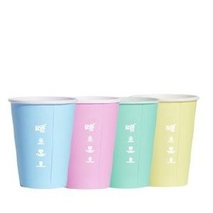 White Truly Eco Aqueous Compostable Coffee Cups