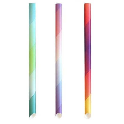 Mixed Colour 5 PLY Paper Bubble Tea Straw